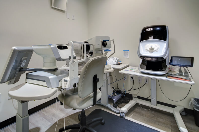 Eye Exam machines at SJEA