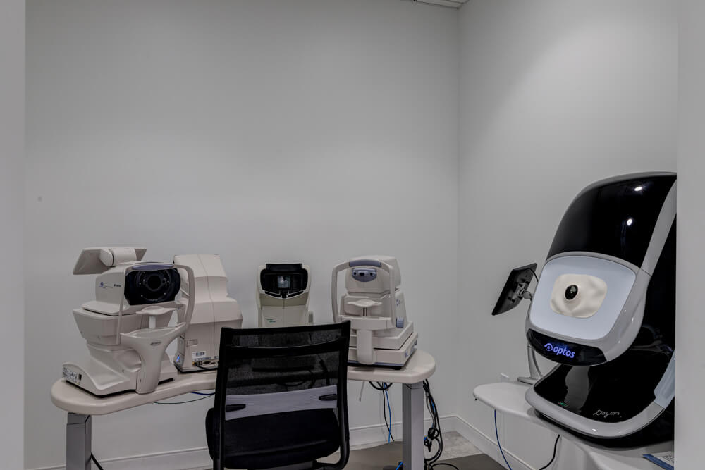 Eye care technology at St. John's Eye Associates.