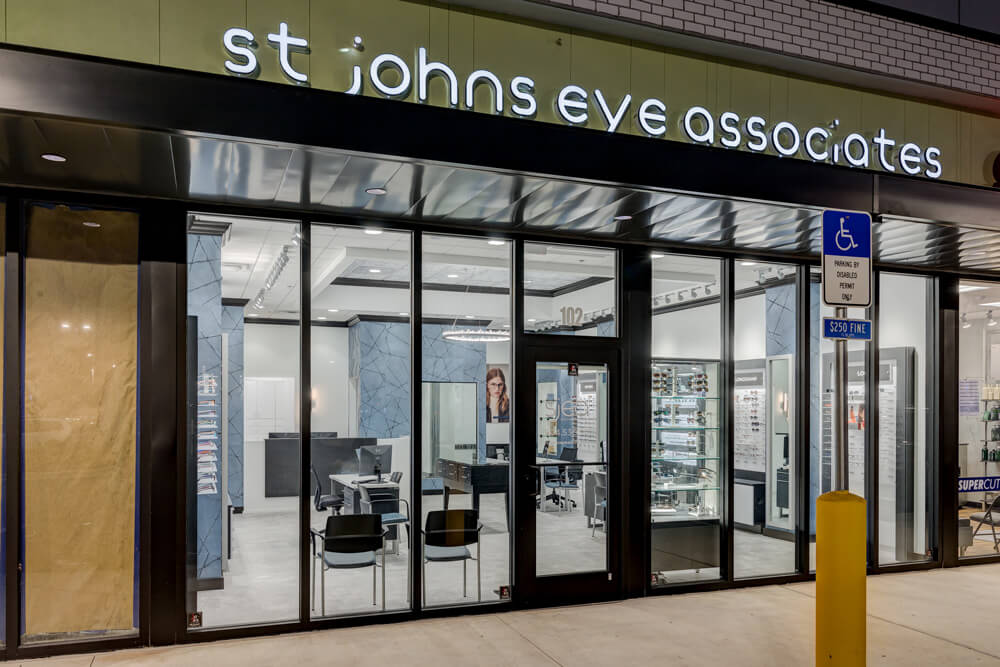 St. John's Eye Associates sign.